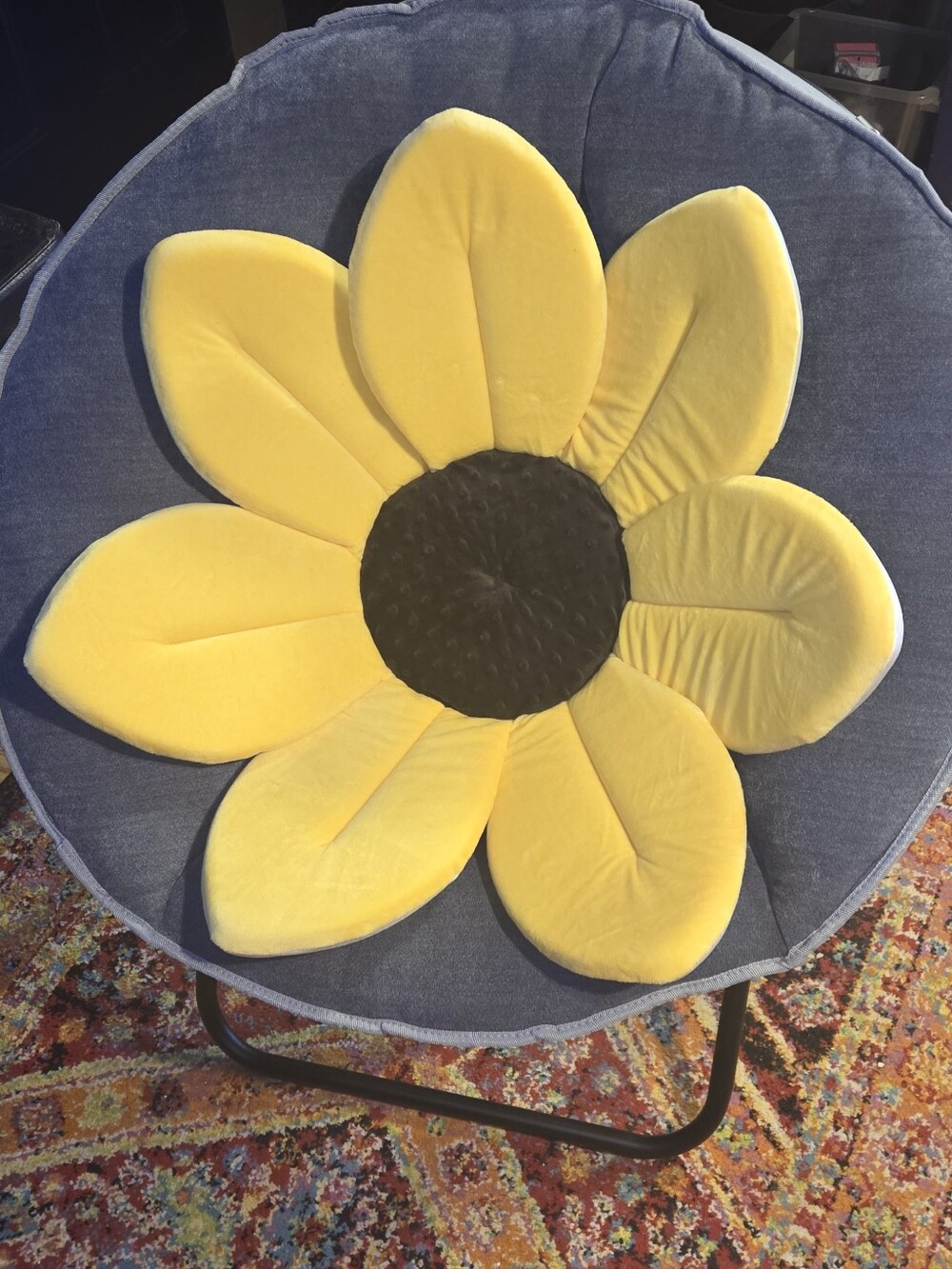 Bright Sunflower Petal Seat Cushion